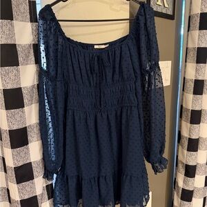 Miami Navy Blue Midi Dress